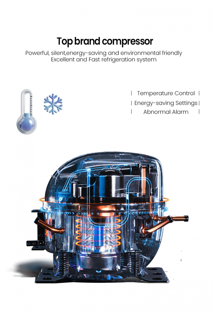 Smart Fridge Ice Cream Vending Machine -18℃ Freezer With Touch Screen Card Reader top brand compressor