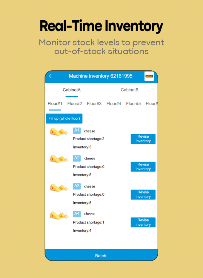 Refrigerated Vending Machines for Dairy Products -22~20℃ Automated Cheese Vending Machine