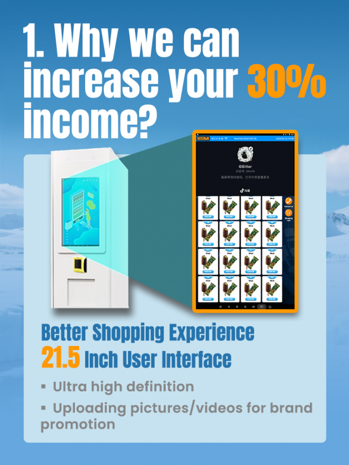 Frozen Treats Ice Cream Vending Machine -22℃ Keep Ice Cream Fresh Popsicle Vending Machine