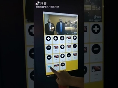 Çift Temperli Cam Kapılı Film Diski DVD CD Otomatı