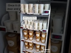 Sağlıklı Yiyecekler İçin Gözetimsiz Perakende Akıllı Buzdolabı Otomatı Grab N Go Buzdolabı