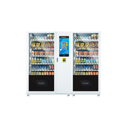 22 inçlik dokunmatik ekran kombine atıştırmalık yemek büyük kapasiteli satış makinesi nakitsiz ödeme