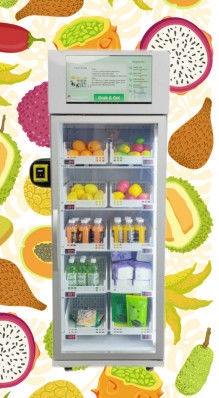 Soğutma Sistemli Dokunmatik Ekranlı Taze Meyve Sebze Çiftliği Ürünleri Otomatı