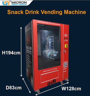 55 Inch Ads Vending Machine With Card Payment System İçecek, Gıda, 3ce, Telefon Satışına Uygun