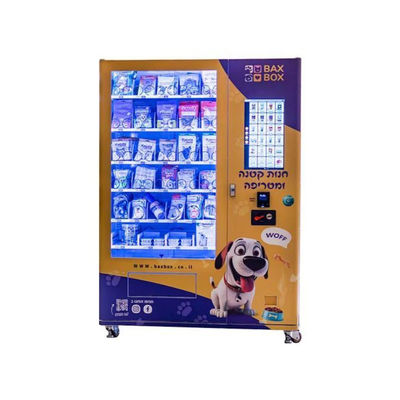 Özel Spiral Dolaplar Köpek Kediler Yemek Tatlılar Oyuncaklar Evcil hayvanlar için kombine satış makinesi