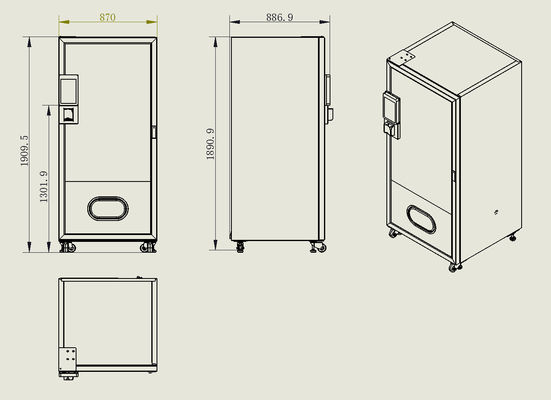 10 inç dokunmatik ekranlı çift katlı cam kapılı atıştırmalık yiyecek satış makinesi