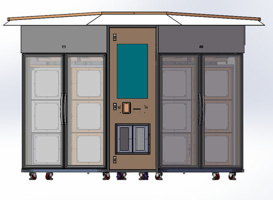 Çömlek bitkileri dolap satma makinesi dokunmatik ekran 32 inç ve soğutma sistemi 3-20C
