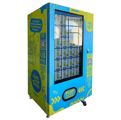 55 inç büyük dokunmatik ekranlı deri bakım ürünleri reklam promosyonu için kart okuyucu ile Sephora satış makinesi