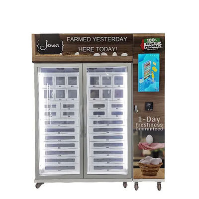 21.5 inç dokunmatik ekranlı dolap satış makinesi W166*D71*H217 Cm Otomatik soğutma ile en iyi yumurta depolaması
