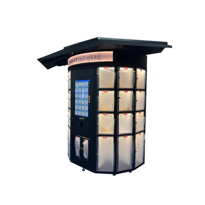 Akıllı Özellikler Gerçek Zamanlı Envanter Takibi Çiçekçiler İçin Vending Makinesinde Özelleştirilmiş Soğutma Bölmeleri