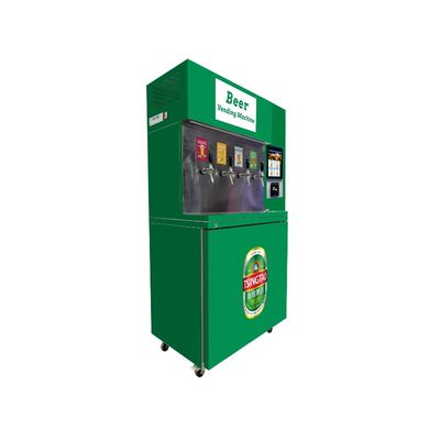 R290 Soğutucu Akışkanlı Self Servis Otomatlar 10 İnç Dokunmatik Ekran Kolay Bira Seçimi ve Nakitsiz Ödeme