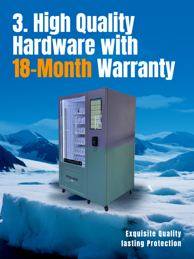 Frozen Treats Ice Cream Vending Machine -22℃ Keep Ice Cream Fresh Popsicle Vending Machine